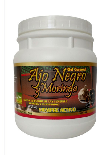 Gel De Ajo Negro  Para Dolores Musculares 1400 G 