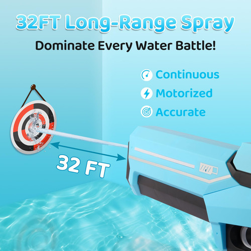 Pistola De Agua Eléctrica Con Succión Automática, Spray De