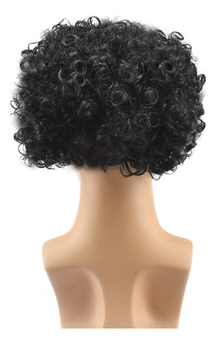 Peluca Horme, Unisex, Corta, Esponjosa, Afro Rizada, Para Di