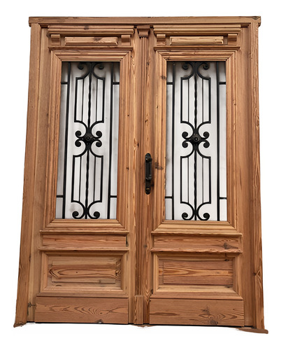 Puerta De Entrada Doble Hoja Colonial - Cod: 6068