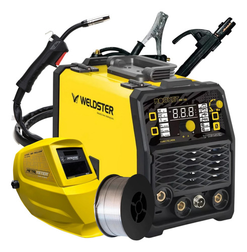 Soldadora Inversora Microalambre 110/220v 160a Rocket Mix160