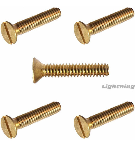  Solid Brass Maquina Screws Flat Head Slotted Quantity