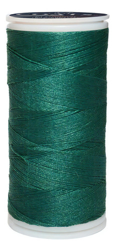 Caja 12 Pzas Hilo Coats Poliéster Liso 3 Cabos Fibra Corta Color T6980-0757 Verde Obscuro