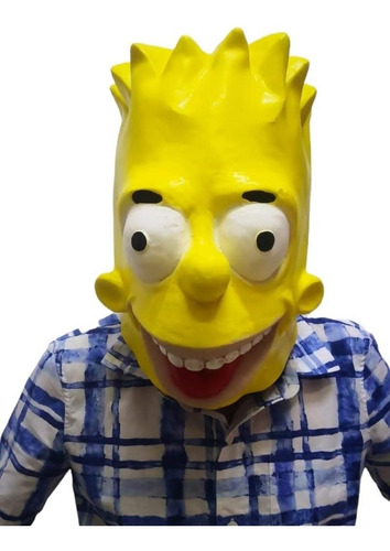 Mascara De Bart Simpson Color Amarillo