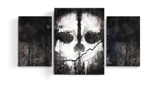 Comprar Cuadros Tripticos Videojuego Call Of Duty Cod Warfare Ghost