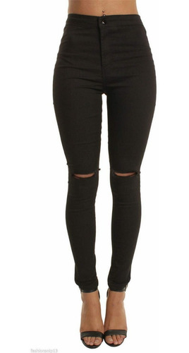 Imagen 2 de 6 de Pantalón Leggins Tipo Jeans Elástico Comodos Para Mujer