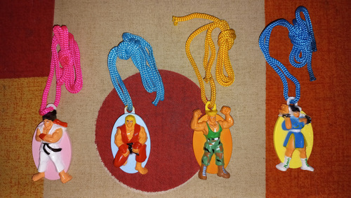 4 Figuras Street Fighter 2 90's (ryu, Ken, Guile, Chun-li)