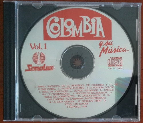 Cd Original - Colombia Y Su Música, Car