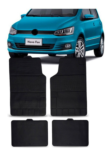 Jogo Tapete Borracha Vw Fox 05/2020 Universal 4 Peças Oferta