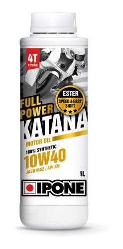 Aceite 10w40 Full Sintético Katana Full Power Ipone 4t