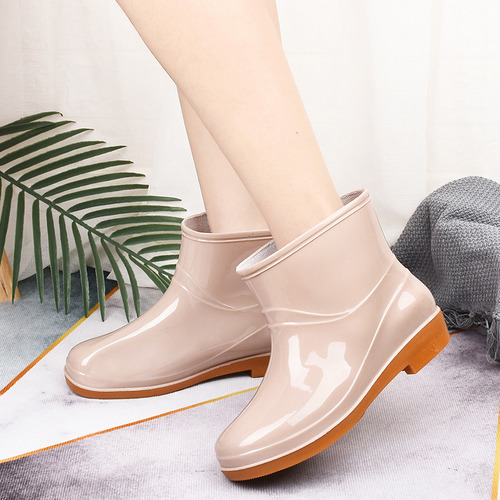 Botas De Lluvia Para Mujer, Botas Cortas Antideslizantes A L