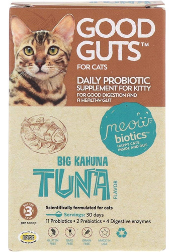 Meowbiotics Good Guts For Cats Probiotic Powder, 11 Cepas Pr