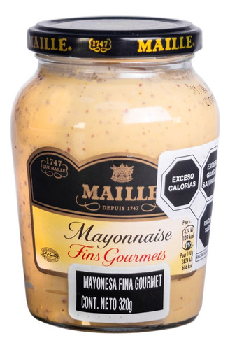 Mayonesa Fins Gourmets Con Mostaza Antigua Maille X 320g