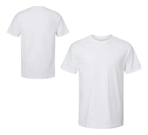 Playera Hombre 2pz Cuello Redondo Manga Corta 100% Algodon