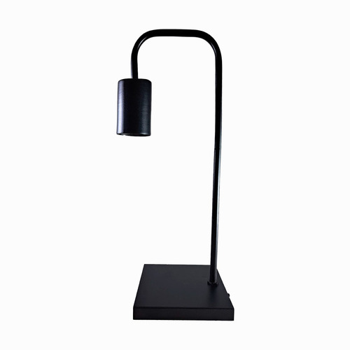 Lampara Velador Nórdico Industrial Negro / Blanco Apto Led