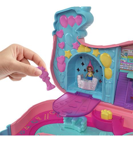 Polly Pocket Set Fiesta De Perrito 25 Sorpresas Puppy Party Multicolor