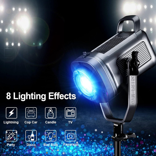 Gvm - Kit De Luz De Video Rgb De 150 W, 2700 K ~ 7500 K, Luz
