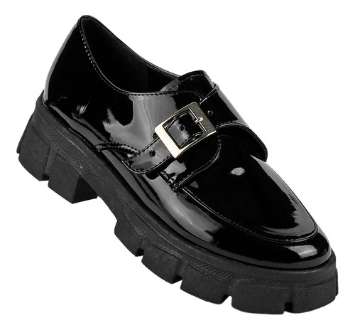 Zapato Casual Mujer Negro Tipo Charol Stfashion 00303811