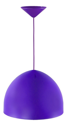 Imagen 1 de 3 de Colgante Campana Pantalla Plástica Color Violeta - Deltero