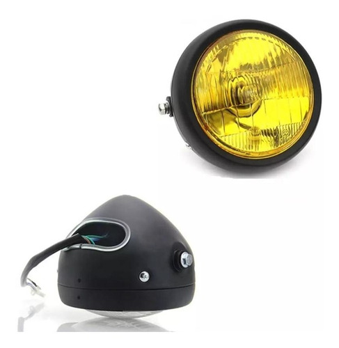 Farola Cafe Racer Redonda Para Moto 