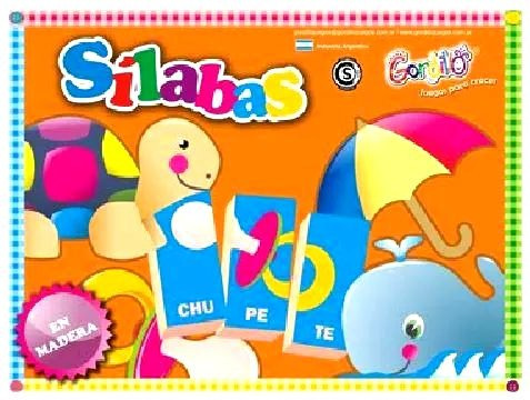 Juego En Madera Silabas Juegos Para Crecer Gordillo