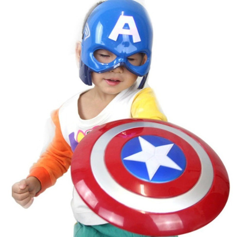 Escudo Y Mascara De Capitan America Combo