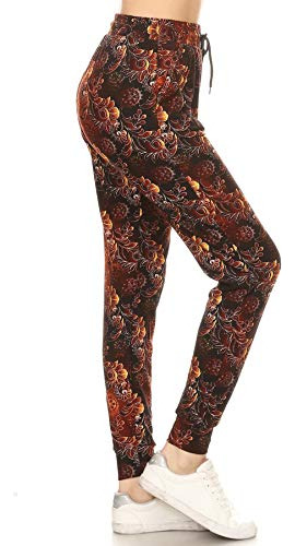 Jgax-r586-3x Sangria Bliss Print Jogger Track 6g750