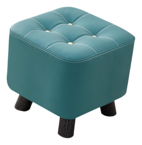 Taburete Compacto Para Descansar Pies, Diseño Verde