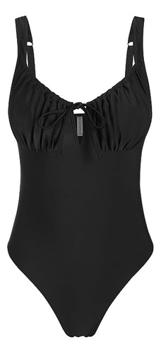 Zaful Traje Baño Tankini Una Pieza Para Mujer Con Cuello En