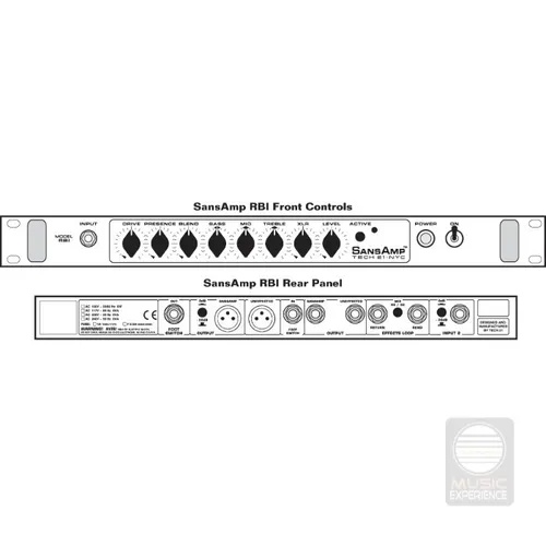 Preamp Tech 21 Rbi Sansamp Baixo Bass Rack Rbi Drive - C/ Nf