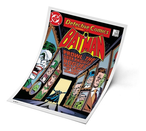 Poster Batman Y Personajes Dc Comics Edición Especial 