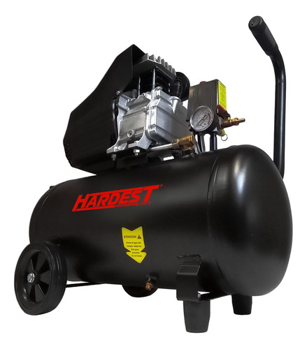 Compresor de aire eléctrico portátil Hardest CH50 monofásico 50L 2hp 220V 50Hz negro