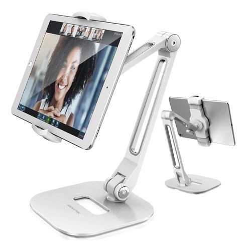 Soporte De Escritorio Para iPad Abovetek Universal White