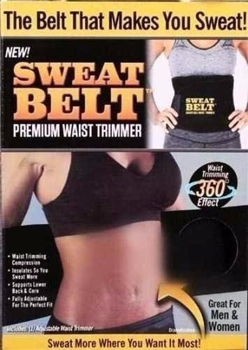 Cinta Faixa Abdominal Sweat Belt Auxiliar Red. Medidas Sweet