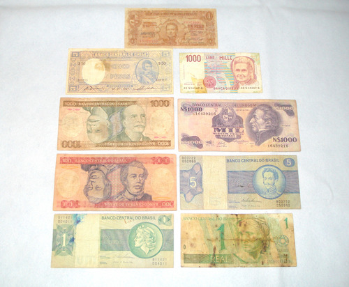Lote De Billetes Extranjeros Parta Coleccionar (x9u.) (Usado)