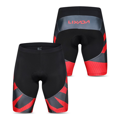 Lixada Homens 's Ciclismo Bermudas 4d Gel Acolchoado Equitaç