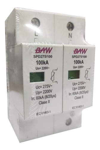 Protector Rayos Descarga Atmosféricas Baw 100ka Alta Tensión