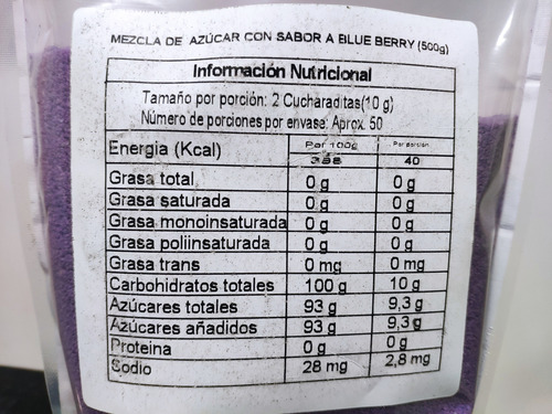 Azucar Con Sabor A Blueberry Para Decorar Y Michelar