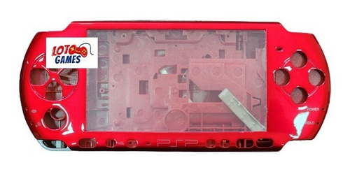 Carcasa Psp Slim 3000 Color Rojo Sony Psp Completa