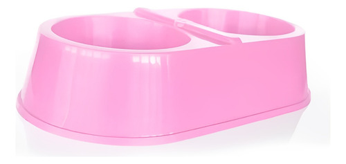 Comedouro Duplo Ração Água 350 Ml Cães Gatos Vasilha Tigela
