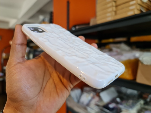 Funda Para iPhone Colores Vivos Textura 3d Moda D Goma +mica
