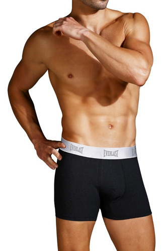 Boxer Ajustado Largo Gris 6 Pzs - Everlast Underwear