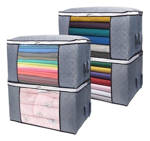 Organizador Con Cremallera De Ropa Plegable 4pcs