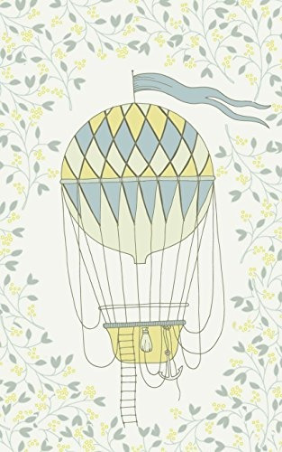 Lemon Hot Air Balloon  Y  Basket  Lined Notebook With Margin