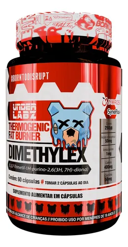 Dimethylex 60 Cápsulas Under Labz - Termogênico Sem sabor