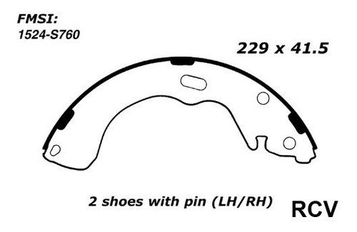 Balata Tambor Trasera Para Ford Escape  2004 S/e