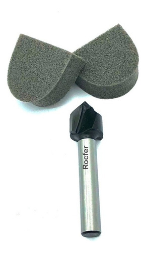 Fresa Ponta V Haste 6mm Makita D-68155
