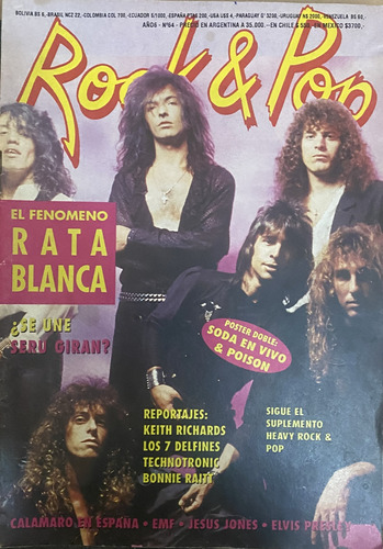 Rock Pop, Revista Nº 64 Rata Blanca Keith Richards Yes Ej2