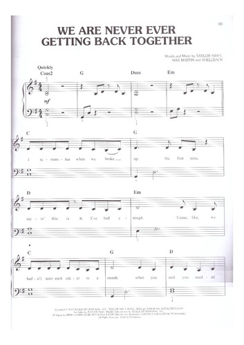 Taylor Swift Easy Piano Anthology: 26 Favorites.