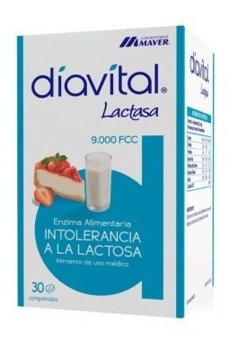 Diavital Lactasa 9.000 Fcc 30 Comprimidos